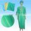 Disposable Isolation Gown With Knitted Cuffs made by manufacturer in Hubei China