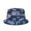 2016 New Fashion Ladies Summer White Pink Pineapple Printed Bucket Hats Caps For Women Girls