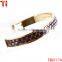 Brass cuff bangles genuine python steel bracelets wholesale sale