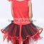 HOT 3 Piece Set Baby Girl Fancy Red Devil Dress New Halloween Carnival Kids Cosplay Costume Naughty Little Demon Party Dress XL