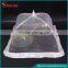 White Foldable Pop Up Fly Net Mesh Food Cover With Logo Printing