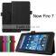 Quality Lychee Texure PU Leather Case Cover With Flip Stand For KINDOW FIRE HD 7 2015 BUSINESS PROTECTIVE CASE