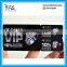 Full color printing plastic combo card with 2 snap off key tags , barcode, hole