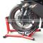 Motorcycle Steel Wheel Chock Wheel Holder Auto Clipping 17'' -18" adjustable Flat Package Wheel Stopper parking system 3015-YJ