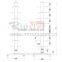 8 tier Floor Standing Removable Display Furniture for shoes retail