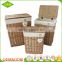 Wholesale high quality factory price handmade eco-friendly material wicker laundry basket