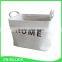 Canvas fabric flexible laundry basket