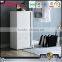 Single door steel clothes cabinet design for home use