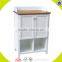 wholesale baby wooden white shelf with cabinet high quality white shelf W08D021