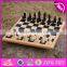2017 New design children educational wooden international chess W11A053
