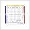 Durable flexible plastic Nautial grid protractor / square aviation protractor plotter ( 1 mm thickness ) # KPP-4