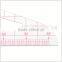 Kearing transparent plastic rulers 1:4 sandwich printing line scale rulers for architect designer #8514