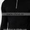 Black Plain Mens Long Sleeve T-Shirt Slim Fit 1/4 Zipper Tops Muscle Lightweight Jacket Quarter Zipper T Shirts