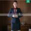 Custom Sample Office Uniforms Ladies Long Coat Design Women Office Suit