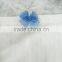 New design young ladies white embroidered blue bow bra and panty set
