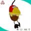 customized keychain plush chicken toy with ball-chain