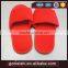 Cotton fabric EVA sole OEM embroidered logo hotel slippers