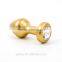 9.9*3.8 CM Aluminum Anal Sex Toy Butt Plug Anal Plug Larger Size With Diamonds Tiendas de Juguetes Sexuales