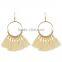 XP-TE-2170 Handmade Tassel Seed Bead Lady Fashion Colorful Earring