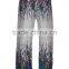 white color flower print palazzo pant