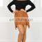Latest Design Ladies Mini Skirt in Tan Suedette