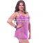 Romantic purple transparent hot women's sex nightwear