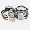 Personlized inspirational Leather engraved Bracelet