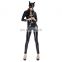 Catwoman/ghost bride/police halloween cosplay costume