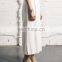 White High Waist Stacks Fitted Pant For Women
