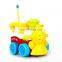 Lovely cartoon rc train toy with music and light for sale