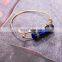 Wholesale natural agate chip stone Crystal act the role six Anglecylindrical simple fashion adjust bracelet