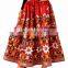 Traditional Kutchi Mirror Skirt-indian Embroidery Bohemian Rabari Skirt-vintage Tribal Handmade Skirt-raba