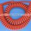 utp cat6 ethernet cable coiled/cat6 ethernet spiral cable 16 cores Low Voltage Flexible Retractable Spiral Spring Coiled Cable