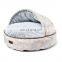 China Classic Design Soft Dog Cave Bed With Non-skid Bottom