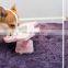 New Diamond Style Dogs Cats Water Bowl Pet Feeder Water Disposer Wood Rack Neck Protection Amazon Hot Sell