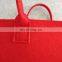 Durable felt tote bag wine bottle bag with handle