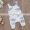 Baby Jumpsuit Cartoon Whale Toddler Summer Sleeveless Romper for 0-3T