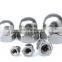 stainless steel fasteners ss304 ss316 ss410 409L din1587  hex domed cap nut