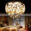 Crystal Drum Pendant Light with Smoke Grey Glass E14 Halogen Bulbs Lighting