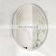 Large Simple Round Streamlined 1 Inch Beveled Oval Wall Mirror 24" x 36" Frameless Oval Mirror