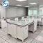 Lab Furniture Full steel H  Frame Workbench With  Wheels  Cabinet