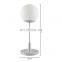 customizable white ball led table lamp cordless wireless rechargeable table light with usb