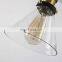 Vintage Pendant Light Glass lamp shade with copper bulb holder