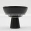 coffee shop black decoration tableware ceramic chocolate plate fruit bowl for candy