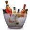 Oval Plastic ice Bucket/Shoe-shaped gold ingot ice bucket