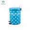 Superior Quality Stainless Steel Pedal Bin Colorful Trash Can for House Use