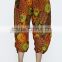 Indian Women Cotton Printed Brown Color Capri Pants Causal Trouser Yoga Dance Baggy Hippie Genie Casual Pants 2011BR