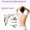 White Electric Chiropractic Adjusting Tool Therapy Spine Activator Correction Massager