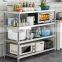 Household kitchen shelf floor-standing multi-layer microwave oven storage rack tableware condiment storage rack