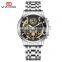 VAVA VOOM  2452 Men Watch Quartz Movement Automatic Calendar Stainless Steel Luxury Rhinestone Waterproof Elite Men Watch